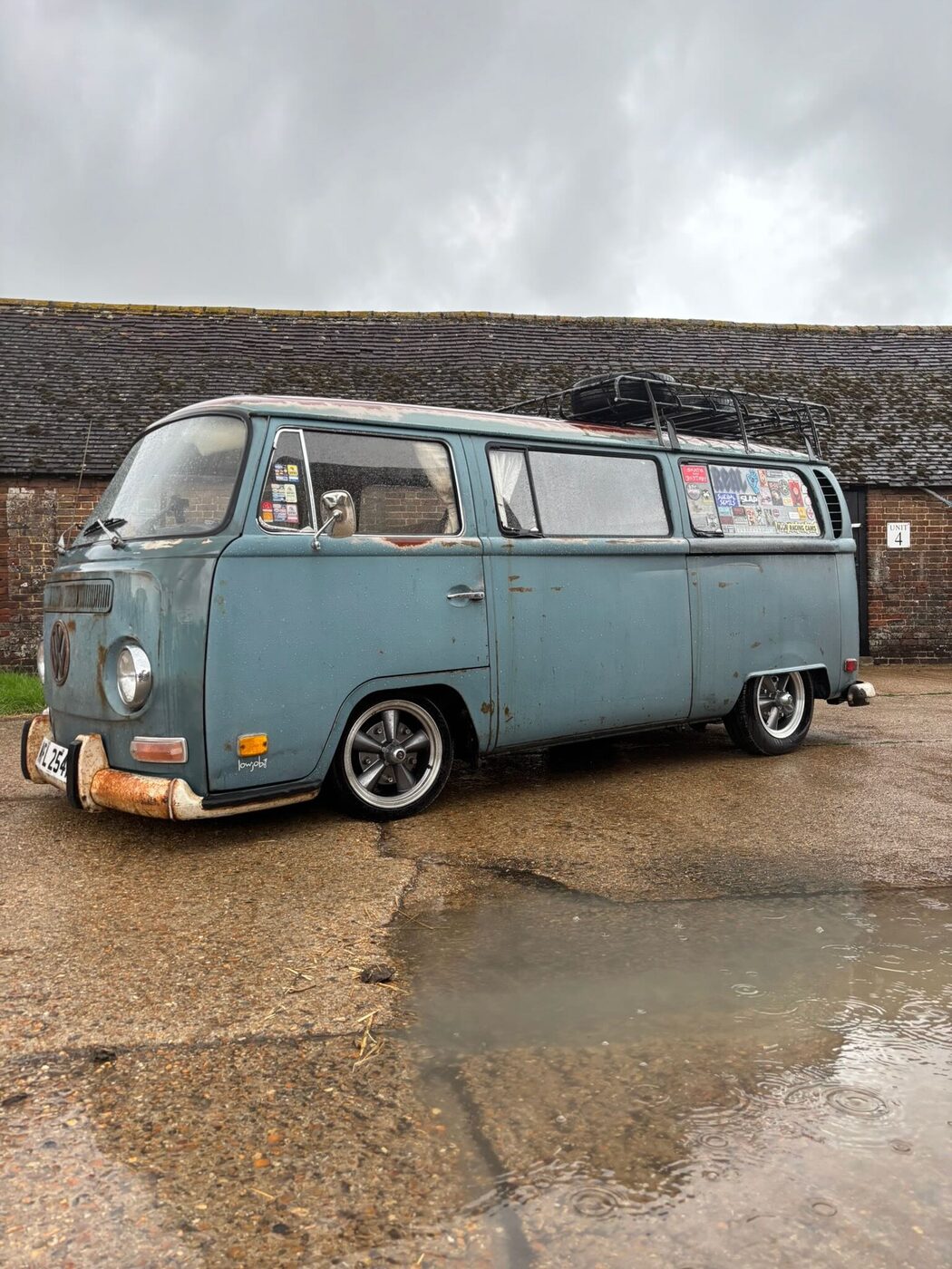 Patina Bay Window bus with roof rack